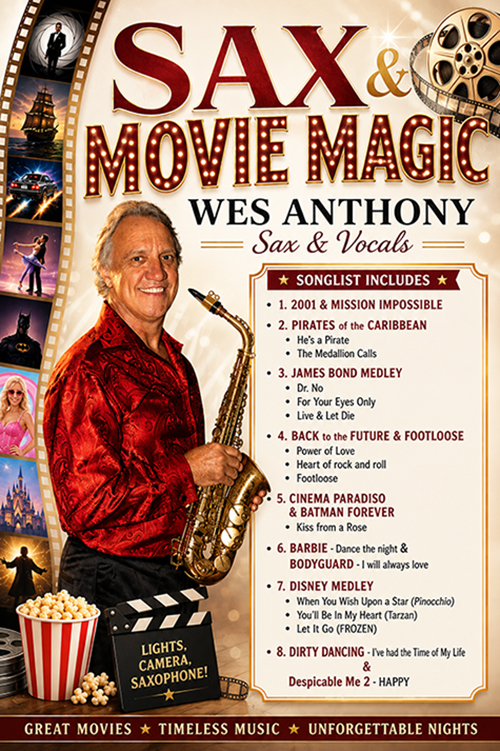 Wes Anthony Sax Movie Magic Songlist